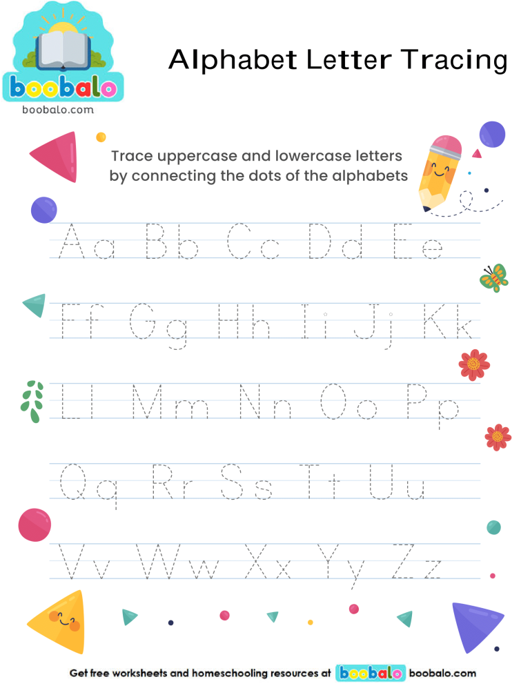 Alphabet Letter Tracing Worksheet
