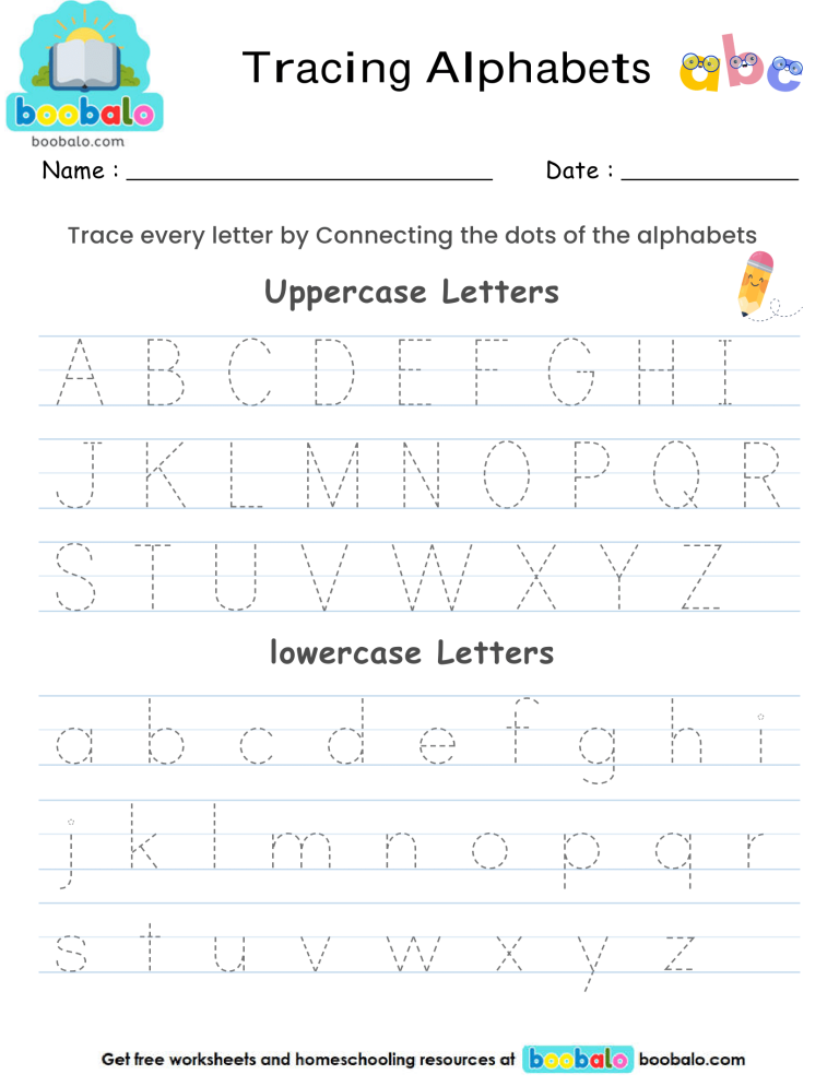Letter Tracing Alphabets Worksheet