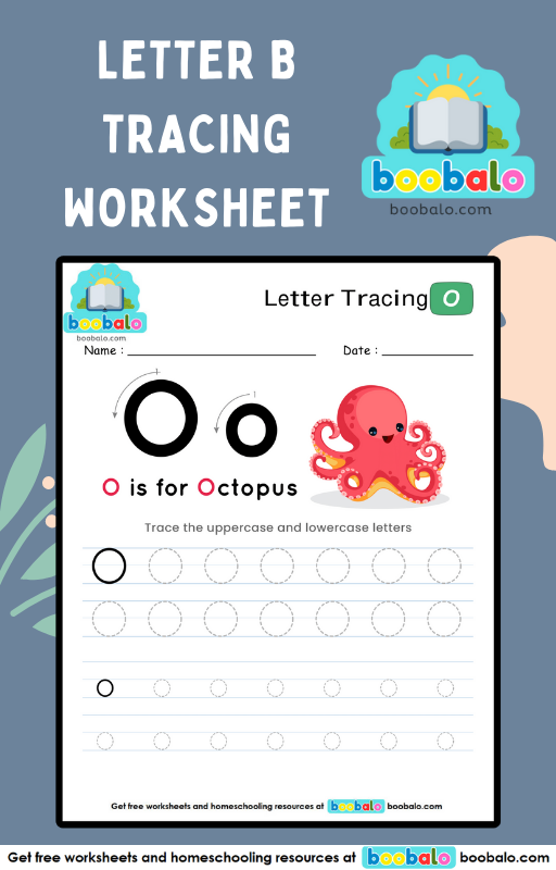 Letter Tracing Alphabet O Worksheet