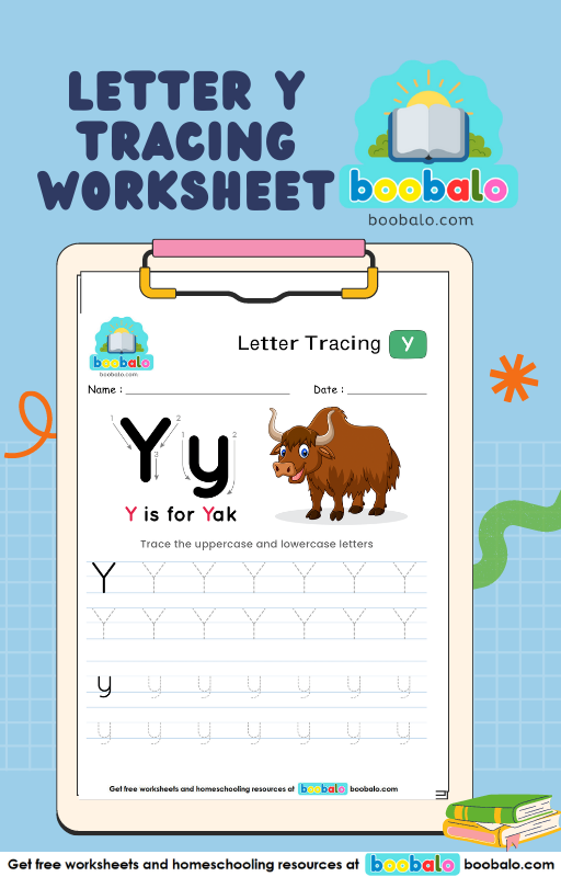 Letter Tracing Alphabet Y Worksheet