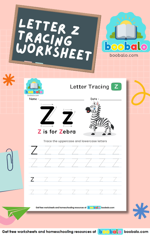 Letter Tracing Alphabet Z Worksheet