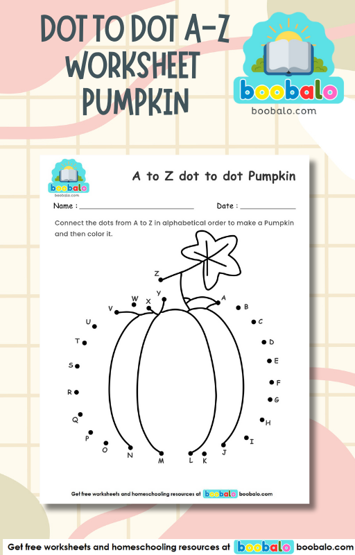 A to Z dot to dot worksheet