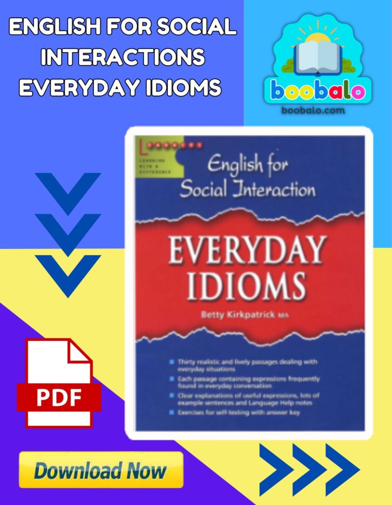 English For Social Interaction Everyday Idioms Book