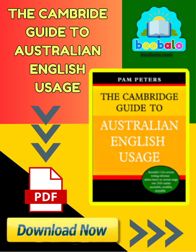 The Cambridge Guide To Australian English Usage Book