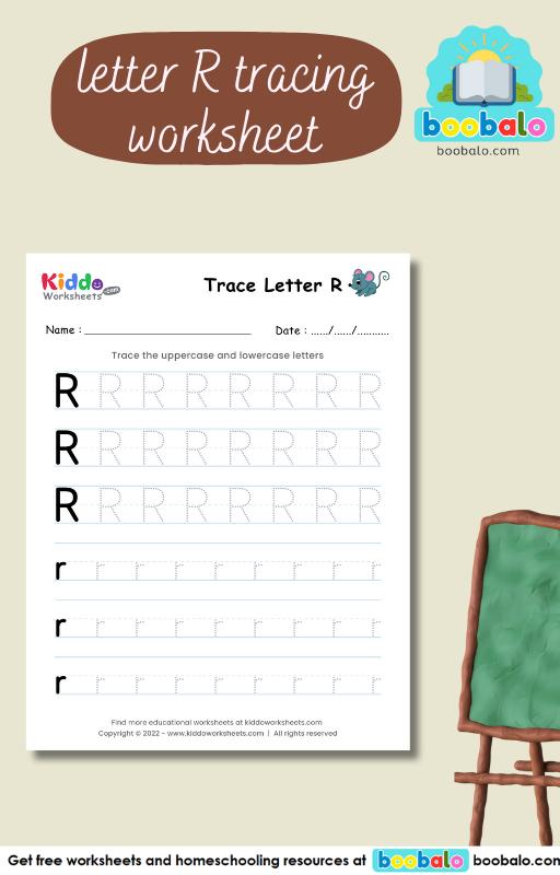 Tracing Letter R worksheet