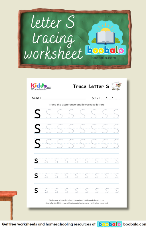 Tracing Letter S worksheet