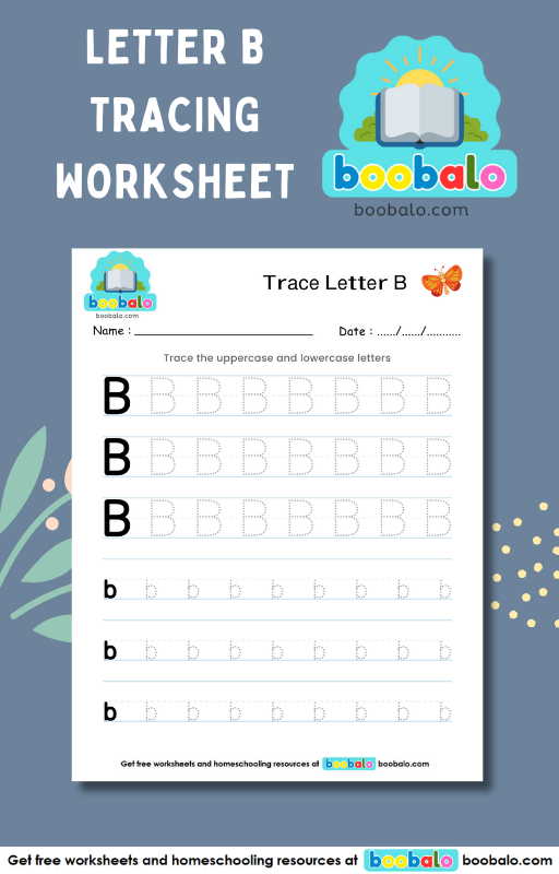 Tracing Letter B worksheet