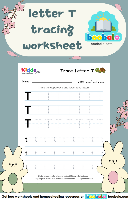 Tracing Letter T worksheet