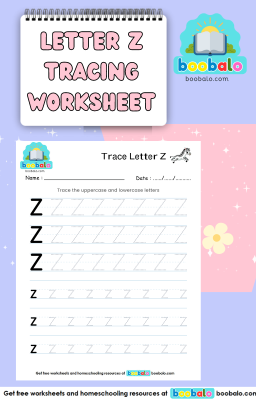 Tracing Letter Z worksheet
