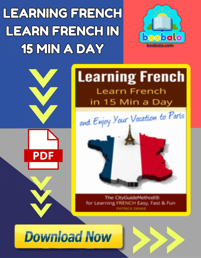 Learning French Learn French In 15 Min A Day Book
