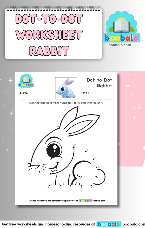 Dot to Dot Rabbit Worksheet