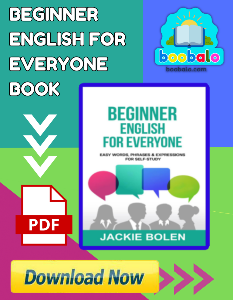 Beginner English for Everyone Easy Words Book