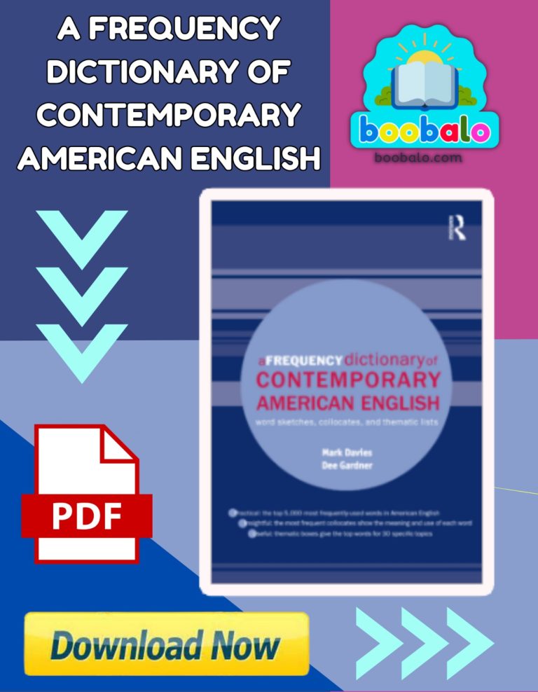 A Frequency Dictionary Of Contemporary American English Book
