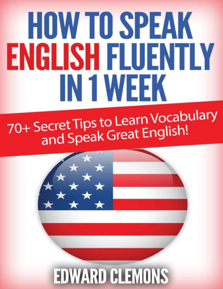How To Speak English Fluently In 1 Week Book