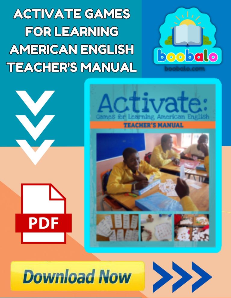 Activate Games For Learning American English Teacher’s Manual Book
